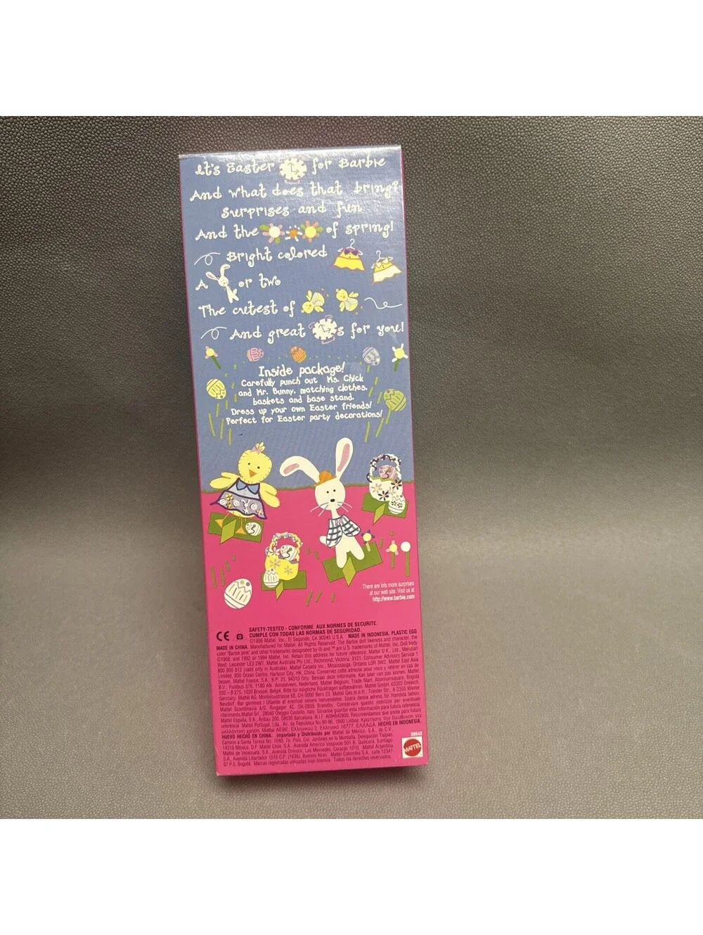 Easter Surprise Barbie Doll New 1998 with Surprise Egg inside Mattel #20542